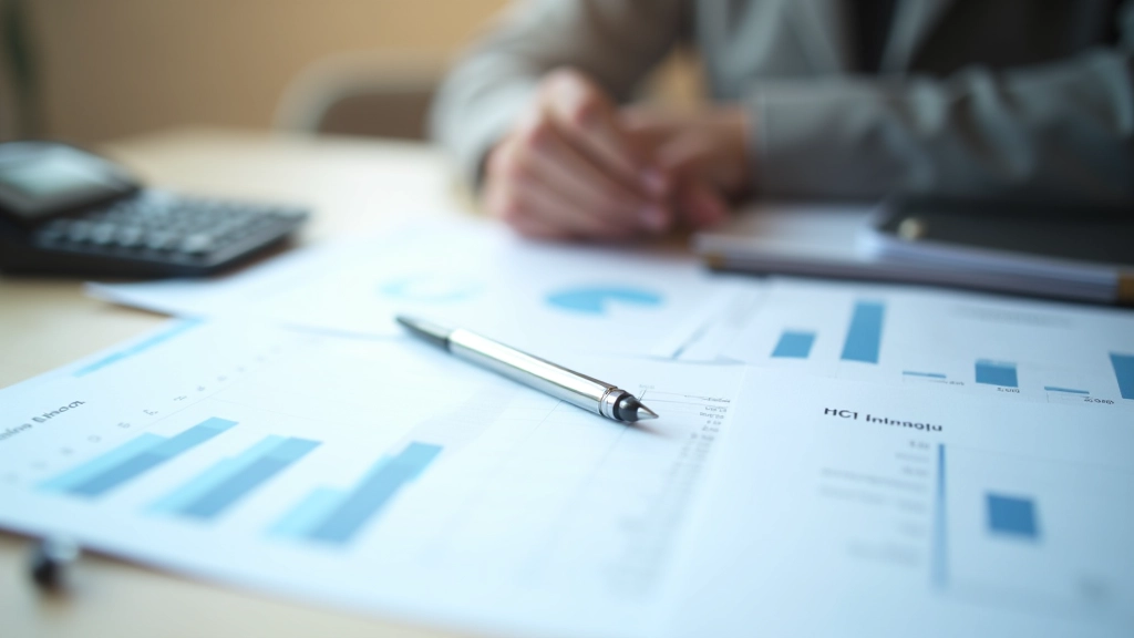 Finanční dokumenty a analytické materiály na pracovním stole