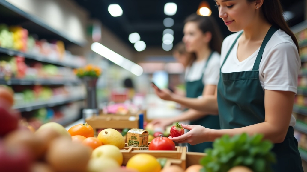 Pokladna v obchodě s položkami připravenými k nákupu