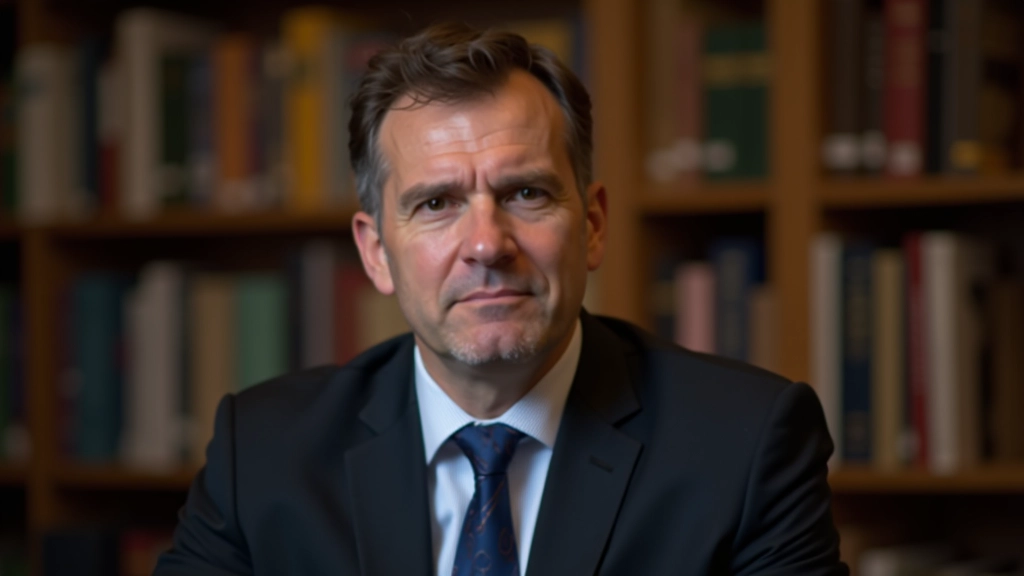 Politolog se zaměřením na veřejné finance, portrét z hrudníku, vědecký přístup, knihovnické prostředí